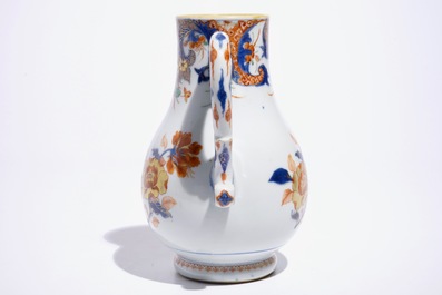 A Chinese verte-imari jug with floral design, Qianlong