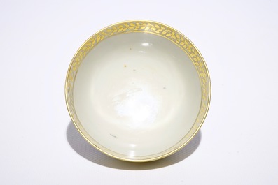 Een set van zes Chinese koppen en schotels uit het servies "Duque de Palmela", begin 19e eeuw