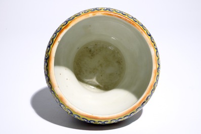 A Chinese famille rose spittoon for the Peranakan or Nyonya market, 19th C.