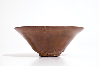 A Chinese Jian russet brown glazed tea bowl, Song