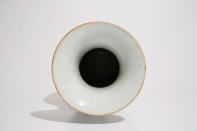 A Chinese qianjiang cai vase with "100 antiquities" design, 19/20th C.