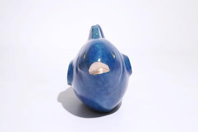 Xavier Alvarez (France, 1949), &ldquo;Le Blue Lagoon&rdquo;, un bronze &agrave; patine bleue
