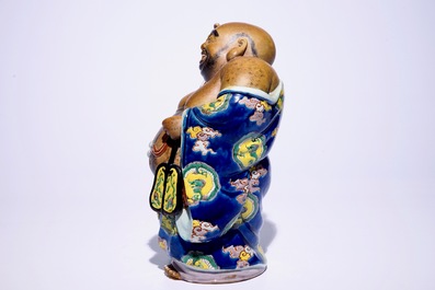 Un mod&egrave;le de Bouddha Hotei en porcelaine Kutani, Meiji, 19&egrave;me