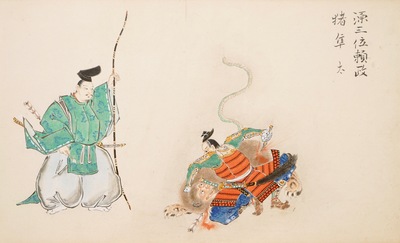 Three Japanese paintings on paper, Meiji/Taisho, 19/20th C.
