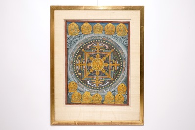 A thangka, Tibet or Nepal, 19/20th C.