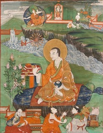 Two fine thangka, Tibet or Nepal, 18/19th C.