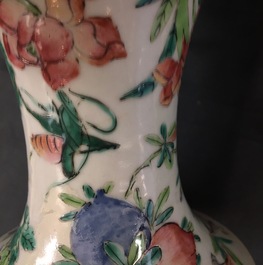 A pair of Chinese famille rose "Wu Shuang Pu" vases, 19th C.