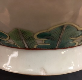 A pair of Chinese famille rose "Wu Shuang Pu" vases, 19th C.