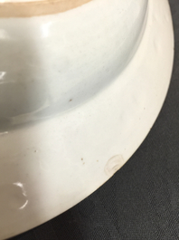 A pair of Chinese famille rose quail plates, Yongzheng