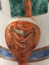 A fine Chinese famille rose hu vase with "Wu Shuang Pu", 19th C.