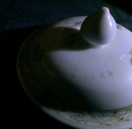 A Chinese silver-mounted grisaille-rose covered teapot, Yongzheng