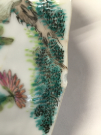 A varied collection Chinese monochrome, qianjiang cai and famille rose wares, 19/20th C.