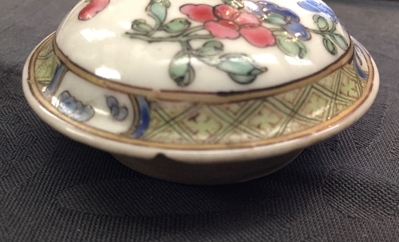 Two Chinese famille rose teapots and covers, Yongzheng/Qianlong