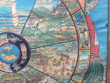 Un thangka tib&eacute;tain, 19/20&egrave;me