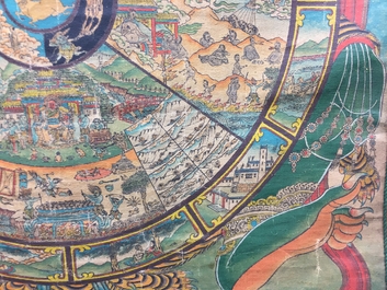 Un thangka tib&eacute;tain, 19/20&egrave;me