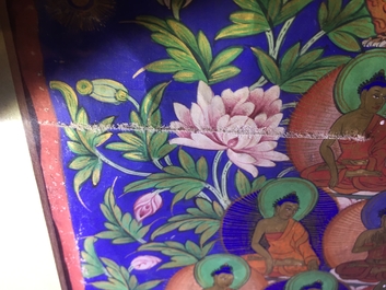 A Refuge Tree thangka, Tibet or Nepal, 19/20th C.
