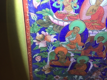 A Refuge Tree thangka, Tibet or Nepal, 19/20th C.