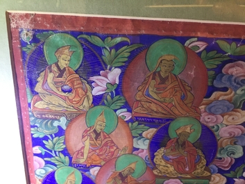 A Refuge Tree thangka, Tibet or Nepal, 19/20th C.