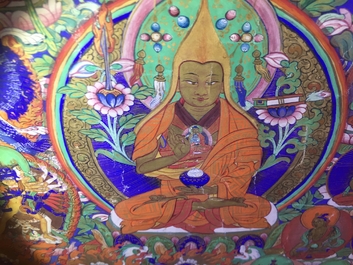 A Refuge Tree thangka, Tibet or Nepal, 19/20th C.