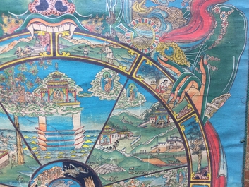 Un thangka tib&eacute;tain, 19/20&egrave;me