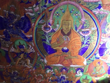 A Refuge Tree thangka, Tibet or Nepal, 19/20th C.