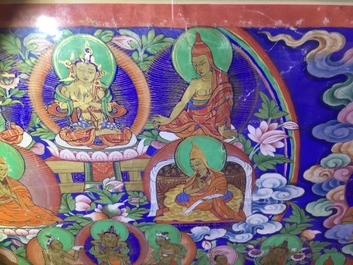 A Refuge Tree thangka, Tibet or Nepal, 19/20th C.
