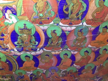 A Refuge Tree thangka, Tibet or Nepal, 19/20th C.