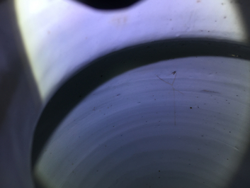 A Chinese Transitional wucai vase with buddhist emblems, Transitional period, Chongzhen/Shunzhi
