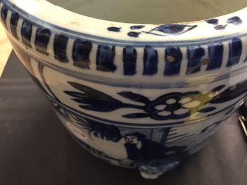 Een Chinese blauw-witte wierookbrander, Ming, Wanli