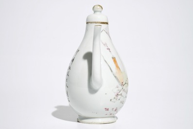 Une verseuse en porcelaine de Chine qianjiang cai, 19&egrave;me
