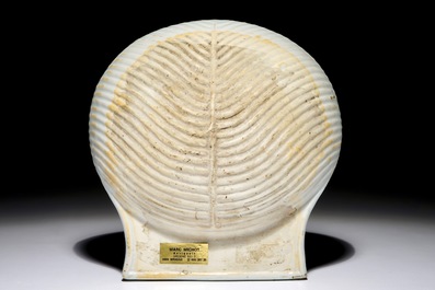 A shell-shaped Chinese famille verte dish, Kangxi