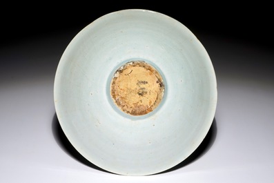 A Chinese qingbai bowl with underglaze design of fish, Song