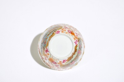 A Chinese famille rose "Peter the Great" cup and saucer, Qianlong