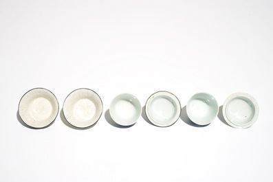 Four Chinese blue and white bowls, "Bleu de Hue" for the Vietnamese market, 19th C.