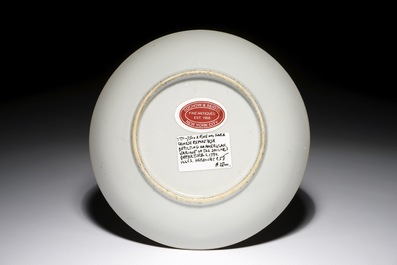 Une coupe en porcelaine de Chine pour l'export &agrave; d&eacute;cor "L'adieu du marin", Qianlong