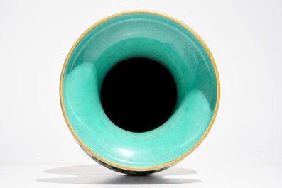A Chinese famille rose vase, 19th C.