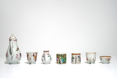A collection of Chinese famille rose porcelain, Yongzheng/Qianlong