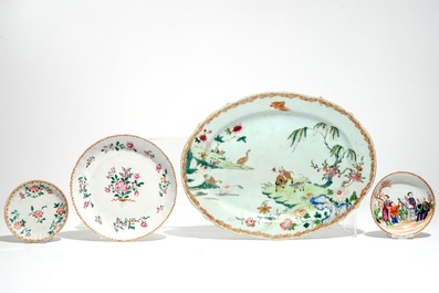 A collection of Chinese famille rose porcelain, Yongzheng/Qianlong