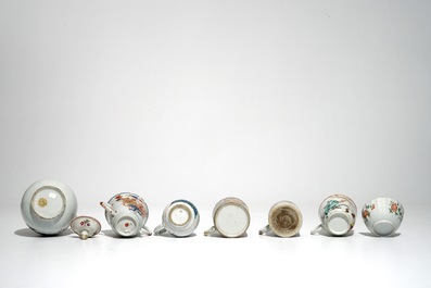 A collection of Chinese famille rose porcelain, Yongzheng/Qianlong