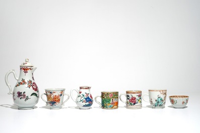 A collection of Chinese famille rose porcelain, Yongzheng/Qianlong
