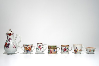 A collection of Chinese famille rose porcelain, Yongzheng/Qianlong