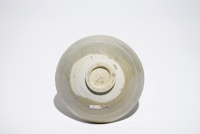A Chinese incised celadon shipwreck bowl, Song