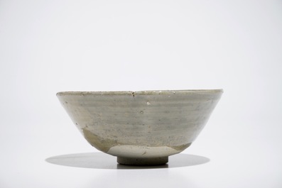 A Chinese incised celadon shipwreck bowl, Song