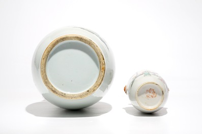 Various Chinese qianjiang cai and famille rose wares, 18/20th C.