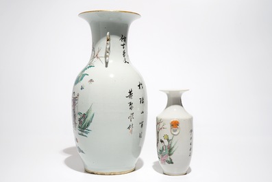 Various Chinese qianjiang cai and famille rose wares, 18/20th C.