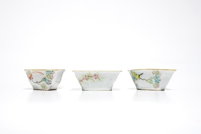 Un service &agrave; mendiants en porcelaine de Chine qianjiang cai, 19&egrave;me