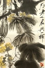 Qi Baishi (1864-1957), Melons longues et leurs vignes, encre et couleur sur papier