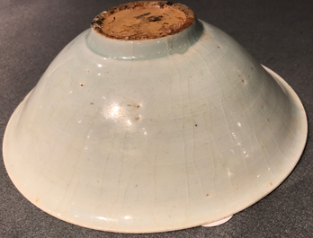 A Chinese qingbai bowl with underglaze design of fish, Song