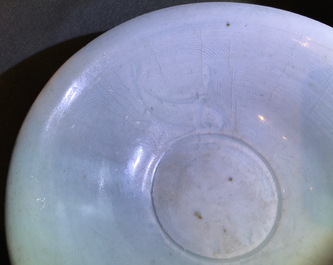 A Chinese qingbai bowl with underglaze design of fish, Song