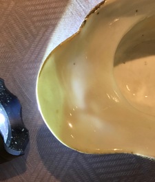 A Chinese famille verte libation cup with dragons, Kangxi